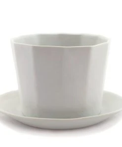 The Bright Angle Native Porcelain Planter - Silk White Home Goods