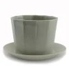 The Bright Angle Native Porcelain Planter - Smoke Gray Home Goods