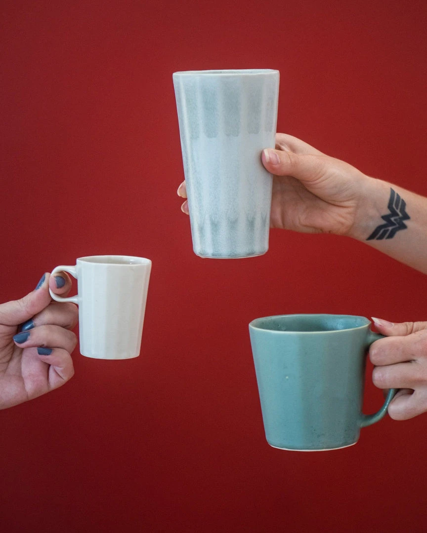 The Bright Angle Porcelain Pint Cup - Rosemary Green The Bright Angle Porcelain Pint Cup - Rosemary Green