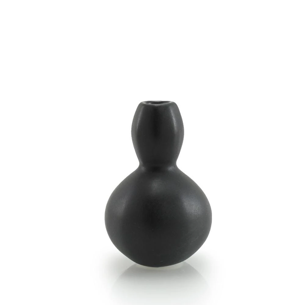 The Bright Angle Home Goods Sprout Bud Porcelain Vase - Mica Black The Bright Angle Home Goods Sprout Bud Porcelain Vase - Mica Black