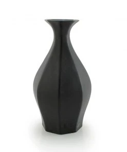 The Bright Angle Table Vase - Mica Black Home Goods