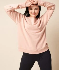 The Standard Stitch College Sweatshirt - Pale Pink