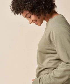 The Standard Stitch College Sweatshirt - Sage Made In USA