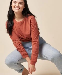 The Standard Stitch Clothing Long Sleeve Tee - Clay