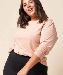 The Standard Stitch Long Sleeve Tee - Pale Pink