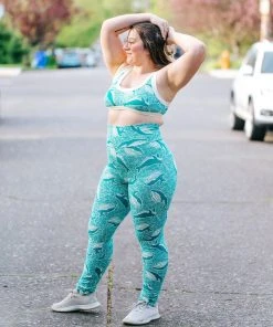 Thunderpants USA Marine Whales High Rise Leggings