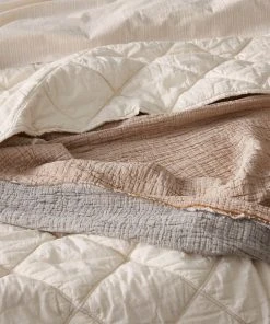 Coyuchi Topanga Matelasse Throw Blanket Home Goods