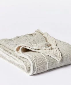 Coyuchi Topanga Matelasse Throw Blanket Home Goods