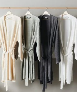 Ettitude Unisex Bamboo Waffle Robe - Cloud