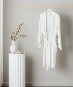 Ettitude Unisex Bamboo Waffle Robe - Cloud