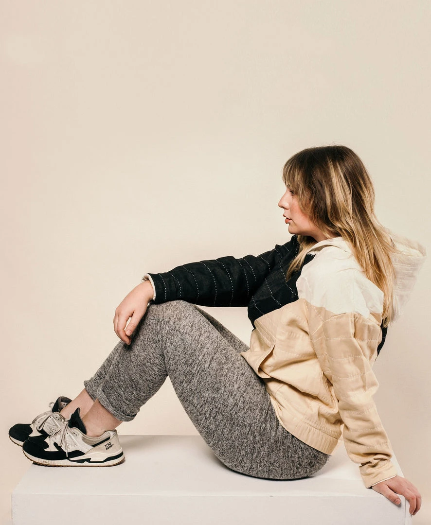 Anchal Patchwork Unisex Hoodie - Ivory Clothing Anchal Patchwork Unisex Hoodie - Ivory Clothing