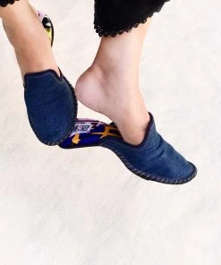 ONE432 Recycled Unisex Slippers - Cobain Denim