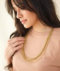 Nisolo Upcycled Tiny Brass Bead Necklace Best Sellers
