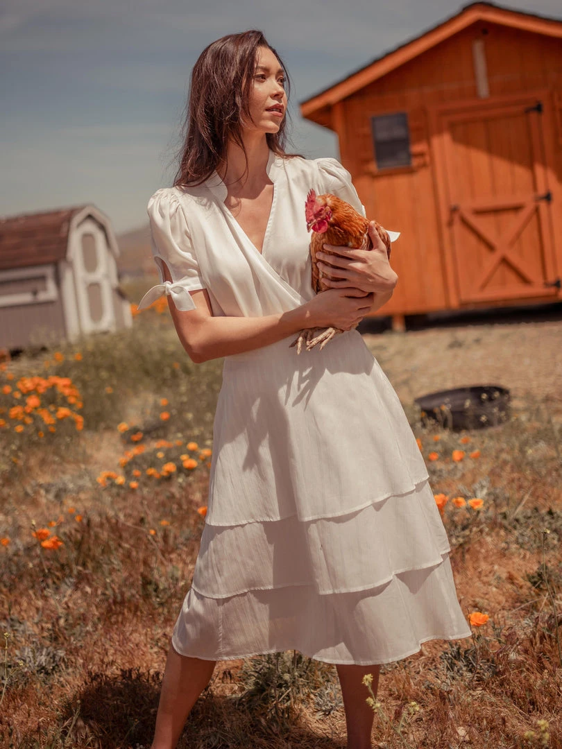 Valani Clothing Chanthu Banana Midi Skirt - Cloud Dancer Valani Clothing Chanthu Banana Midi Skirt - Cloud Dancer