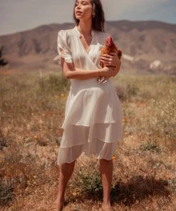 Valani Clothing Chanthu Banana Midi Skirt - Cloud Dancer 2 Valani Clothing Chanthu Banana Midi Skirt - Cloud Dancer