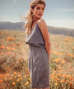 Valani Nora Paperbag Midi Hemp Skirt