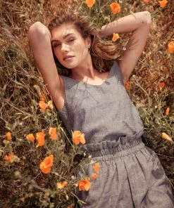 Valani Nora Paperbag Midi Hemp Skirt 3 Valani Nora Paperbag Midi Hemp Skirt