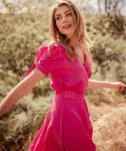 Valani Sitha Tencel Top - Lilac Rose