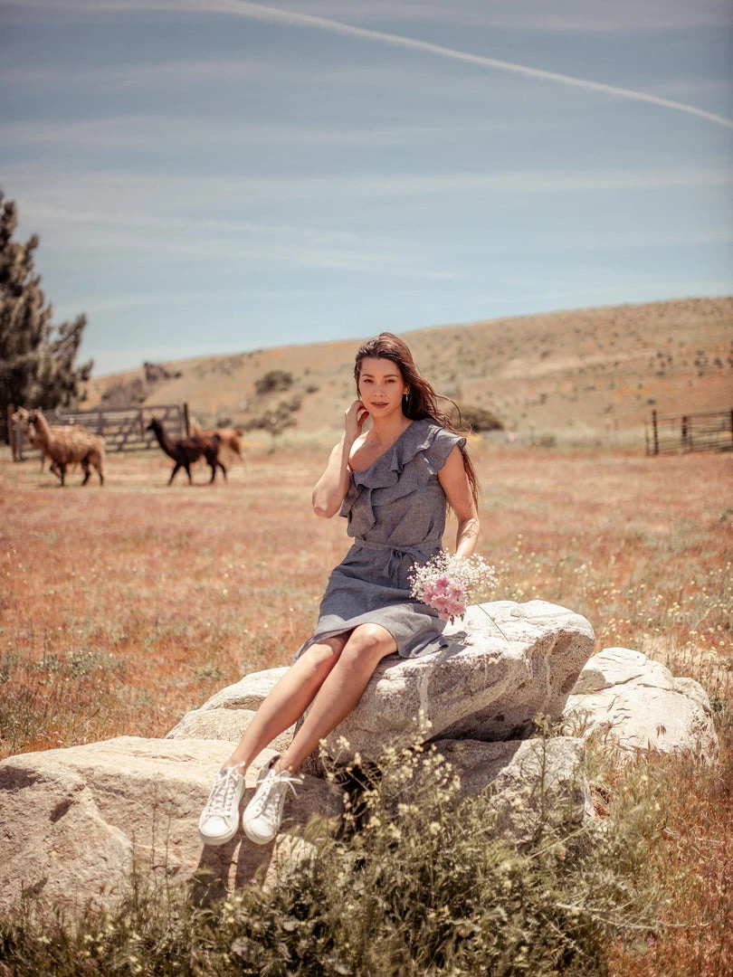 Valani Clothing Sokha Hemp Midi Dress Valani Clothing Sokha Hemp Midi Dress