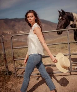 Valani Thavy Tencel Top - Cloud Dancer