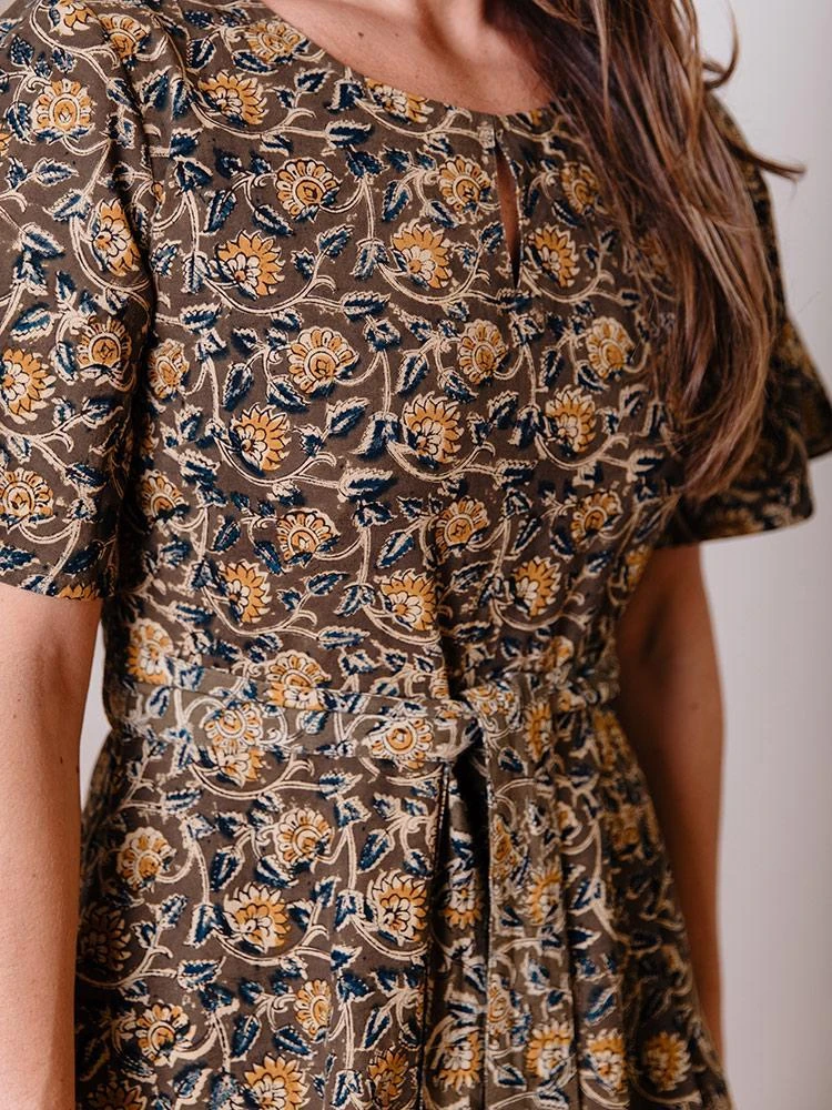 Mata Traders Varanasi Olive Flutter Dress Best Sellers Mata Traders Varanasi Olive Flutter Dress Best Sellers