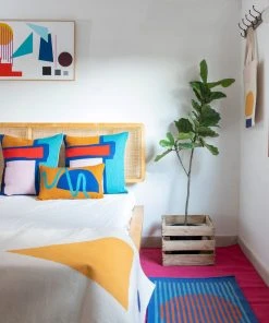 Leah Singh Vera Wool Rug - Orange