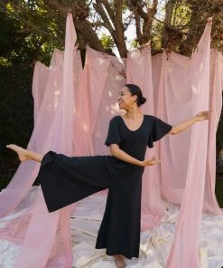 Mien Villa Flutter Sleeve Jumpsuit Clothing