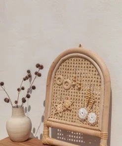 Village Thrive Arch Rattan Jewelry Hanger Home Goods 2 Village Thrive Arch Rattan Jewelry Hanger Home Goods