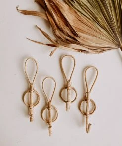 Village Thrive Banyak Rattan Wall Hook Set Home Goods 2 Village Thrive Banyak Rattan Wall Hook Set Home Goods