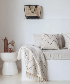 Village Thrive Black Zig Zag Blanket Home Goods 2 Village Thrive Black Zig Zag Blanket Home Goods