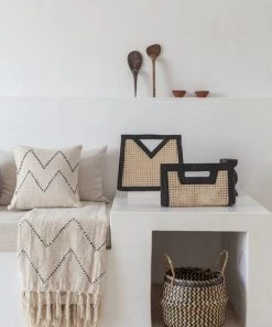 Village Thrive Black Zig Zag Blanket Home Goods 4 Village Thrive Black Zig Zag Blanket Home Goods