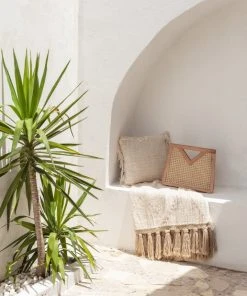 Village Thrive Gold Motif Throw Blanket