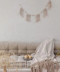 Village Thrive Gold Motif Throw Blanket