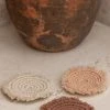 Village Thrive Kera Sunrise Macrame Coaster Set Kitchen + Dining