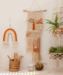 Village Thrive Mia Macrame Rainbow Wall Hanging