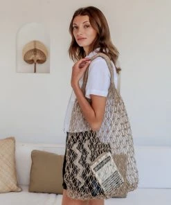 Village Thrive Accessories Natural Net Market Tote Bag
