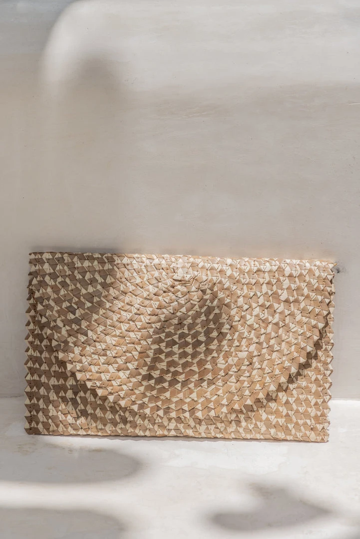 Village Thrive Ombre Rattan Clutch Bag Accessories Village Thrive Ombre Rattan Clutch Bag Accessories