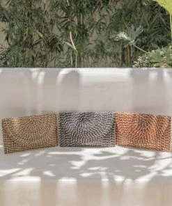 Village Thrive Ombre Rattan Clutch Bag Accessories 4 Village Thrive Ombre Rattan Clutch Bag Accessories