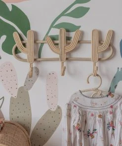 Village Thrive Cactus Rattan Multi Wall Hook Home Goods