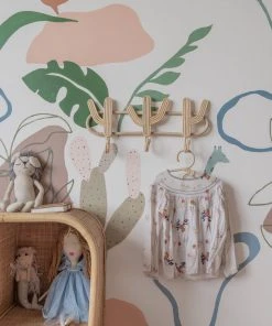 Village Thrive Cactus Rattan Multi Wall Hook Home Goods