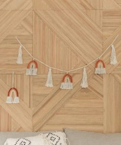 Village Thrive Home Goods Rainbow Macrame Garland