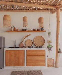 Village Thrive Rattan Utensil Holder