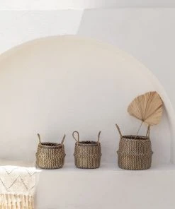 Village Thrive Tropika Seagrass Basket Home Goods