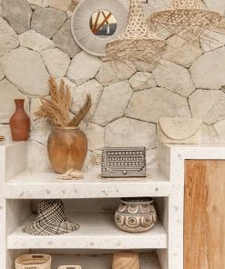 Village Thrive Woven Rattan Cube Storage Basket Set 2 Village Thrive Woven Rattan Cube Storage Basket Set