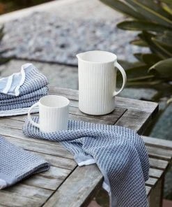 Coyuchi Home Goods Waffle Kitchen Towel Set - Shadow