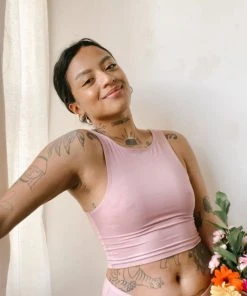 Mary Young Wallace Bamboo Crop Top New Arrivals