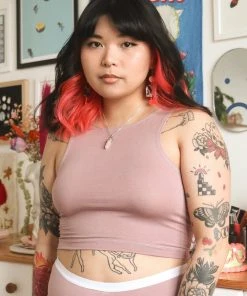 Mary Young Wallace Bamboo Crop Top New Arrivals