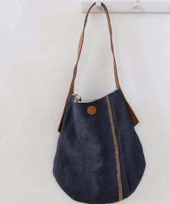 Will & Atlas Archer Jute Tote - Indigo Accessories