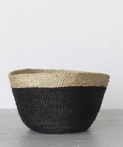 Will & Atlas Best Sellers Jute Bowl - Charcoal With Natural Trim