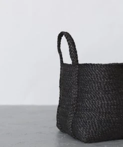 Will & Atlas Large Jute Basket - Charcoal